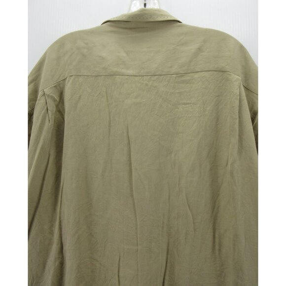 Nat Nast Shirt XL Blue Luxury Silk Button Up Original Resort Wear Y2K* - Picture 9 of 11